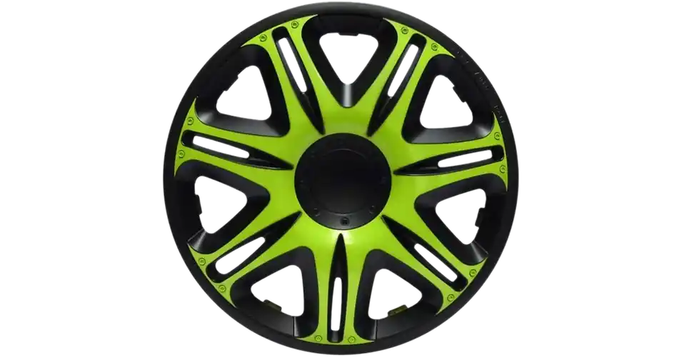 Dísztárcsa 14" Nascar Green-Black (4 Darabos Garnitúra)