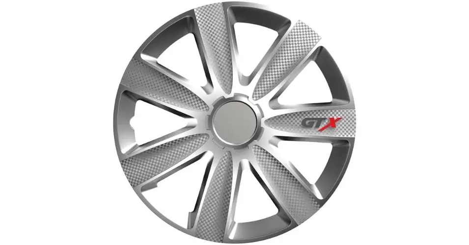 Dísztárcsa 13" GTX Carbon Silver (4 Darabos Garnitúra)