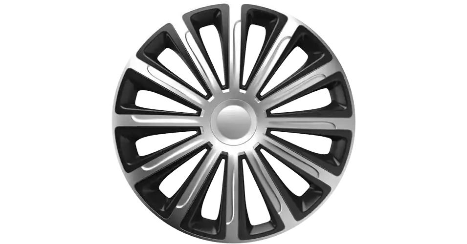 Dísztárcsa 13" Trend Silver & Black (4 Darabos Garnitúra)