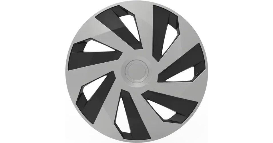 Dísztárcsa 13" Vector Silver & Black (4 Darabos Garnitúra)