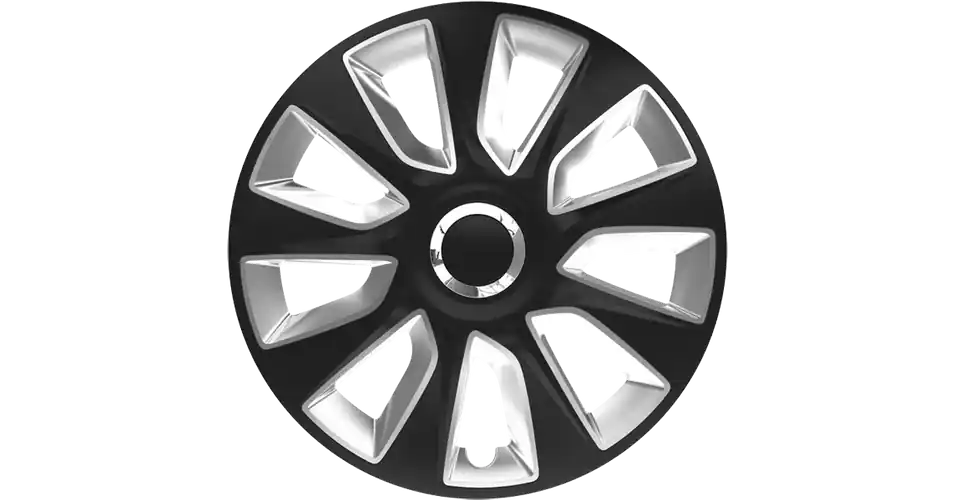 Dísztárcsa 13" Stratos Ring Chrome Black & Silver