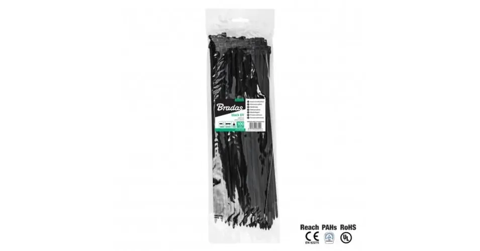 SK0004178-HU20260306-092006-0-1772760006-main.jpg Kábelkötegelő, Gyorskötöző, 3,6x250mm, Fekete (100db)