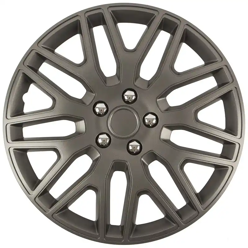 AMIO Radkappe DAKAR NC 15" GRAPHITE Mit Chromschrauben